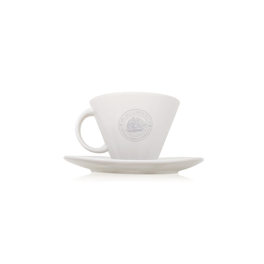 Porcelain Teacup with Saucer